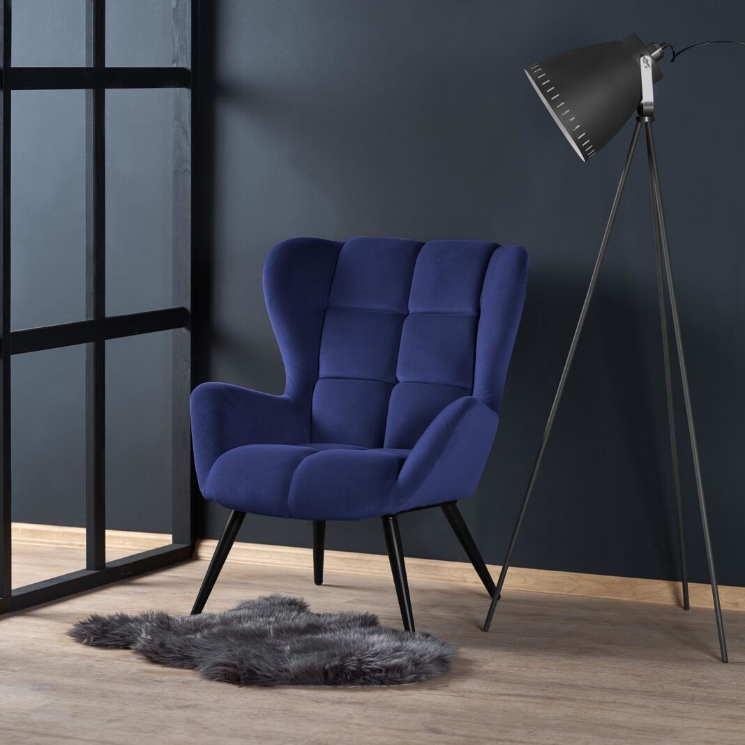 Fotele granatowe - trendy i inspiracje na aranżacje wnętrz